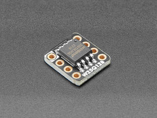 Angled shot of DIP breakout board.