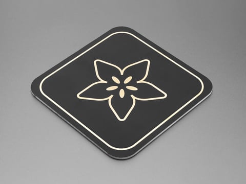  Adafruit PCB Coasters in Gold