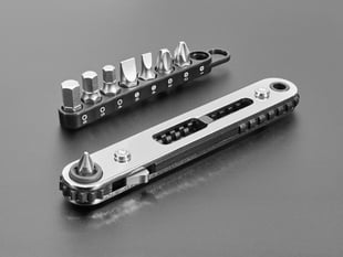 Angled shot of Rubicon 9-Piece Ratchet Wrench Set - Straight Type.