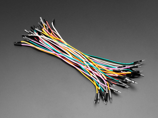 Angle Shot of Premium Silicone Covered Extension Jumper Wires - 200mm x 30