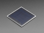 Angled shot of small, square solar panel.