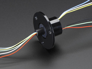 Slip Ring with Flange and 6 wires