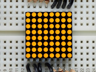 Miniature 8x8 Yellow Led Matrix.