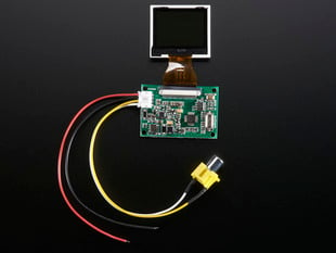 Bare 1.5" Television TFT Display with Receiver board and RCA connector