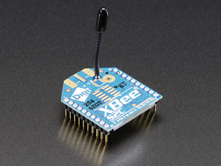 XBee S2C wireless module with wire antenna.