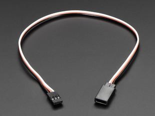 Three pin Servo Extension Cable - 30cm / 12" long.